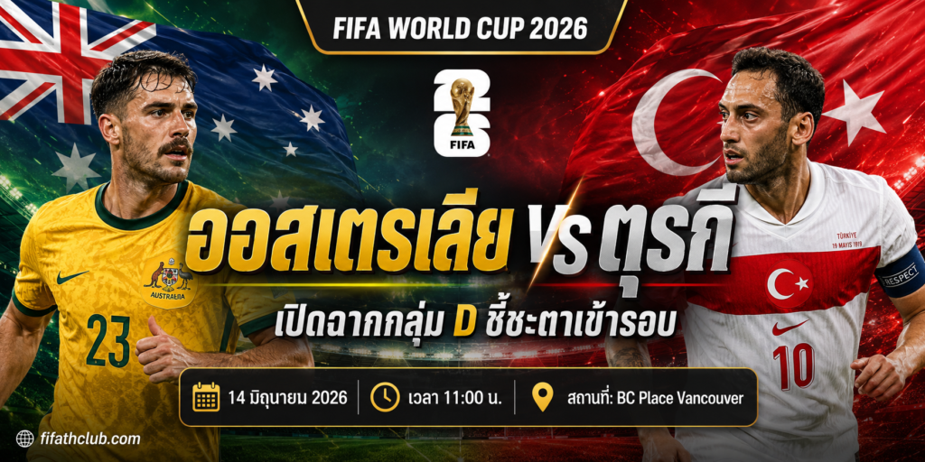 ออสเตรเลีย พบ ตุรกี